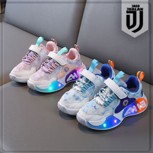Sepatu Sneakers EILA Lampu LED Anak usia 1 2 3 4 5 6 tahun / Sepatu Kets Tali Perekat Anak Balita Cowok Cewek Motif Keren / Sepatu MENYALA Anak Laki Laki Perempuan Fashion Sport / Sepatu Baby Casual Wanita Pria Sol Menyala / Sepatu Running Anak LED Trendy
