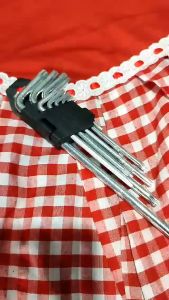 Kunci L 1Set Komplit Hex Key Panjang Kunci L 9Pcs