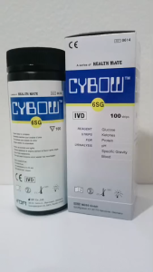 CYBOW 6SG 100ชุดทดสอบ URINE STRIP - ที่ตรวจปัสสาวะ - ชุดตรวจปัสสาวะ - ที่ตรวจคีโตน - ที่ตรวจกลูโคส - ตรวจคีโตน - ตรวจพีเอช - ตรวจน้ำตาล - ตรวจโปรตีน - ตรวจเบา.หวาน