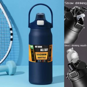 XMSJ | Stainless Steel Thermo 84oz Bottle 1.2/1.5/2.5Large Capacity Thermo Water Portable Vacuum Mug Thermos Insulated Cup Tumbler