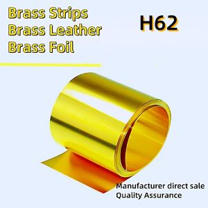 H62 Brass Strip Brass Sheet Brass Leather Brass Foil Copper Strip Thin Copper Leather 0.01 0.4 0.5-1.0mm Factory Direct Quality Assurance