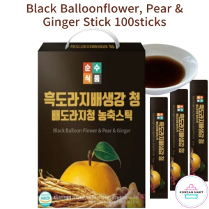 Korean Black Balloonflower Pear Ginger Stick / Soonsoo Korean Black Balloonflower Root Stick Bellflower Stick