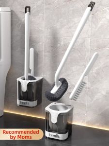 XUANG | Bàn Chải Vệ Sinh Toilet Gắn Tường Không Góc Chết có Đế