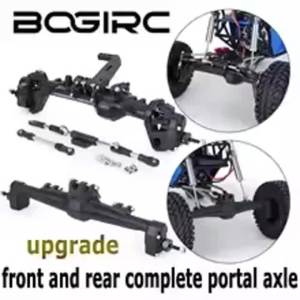 BOGIRC Suitable RC 1/10 Front and Rear Complete Portal Axle for Vanquish H10 RTR Remote-Controlled Tracked Vehicle Upgrade Parts