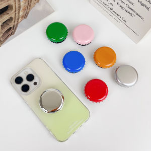 ตัวช่วยวางโทรศัพท์แบบพับได้ ทรงกลม สีสันสดใส ดีไซน์เรียบง่าย รองรับน้ำหนักเบา สำหรับดื่มเบียร์ ดูหนัง รองรับนิ้วมือ ดูหนังแบบอัพเดท