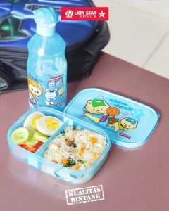 Jessy Box MC-24 LION STAR/ LUNCH BOX/ Kotak Makan/ Kotak Bekal/ Tempat Makan Sekat/ Kotak Bekal Anak/ Box Makan Balita/ Kotak Snack Anak TK BPA FREE