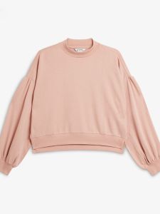 Áo Nỉ Cổ Tròn Dài Tay Màu Trơn Rộng Rãi Thoải Mái Cho Nữ Mùa Thu 2022 Áo Nỉ Cotton Polyester Thoải Mái Thường Ngày