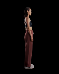 Nike Sportswear Phoenix Fleece Womens High-Waisted Wide-Leg Logo Pants - Red Sepia [FV7685-218]