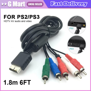 HDTV AV Audio Video Component Cable Cord for PS2 and PS3