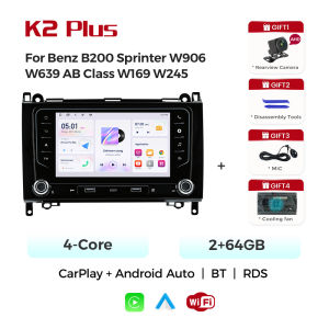 MEKEDE Carplay Android Auto Radio For Mercedes Benz B200 B150 B170 A180 A160 W169 W245 Car Multimedia 7" Display Screen BT GPS