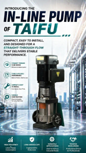 TAIFU Ultra Efficient Light Weight Vertical Multi-Stage In-line Pump MTF2-7 2.0HP & MTF2-11 3.0HP - Multi-Stage Inlet/Outlet Junction Box Copper Motor Pump Head Stainless Steel Impeller