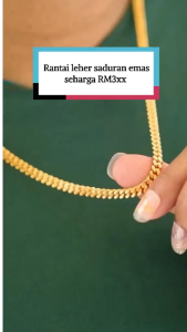 Flat Curb Chain Necklace 24K Gold Plated Zhulian