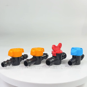 Combo 5 Van khóa LDPE 16/20/25mm  2 đầu Phụ Kiện LDPE Van khóa nước dùng cho ống PE 16mm/20mm/25mm