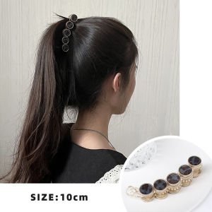 2024 New Simple Female Bath Hair Clip Back of Head Korean Style Shark Clamp Retro Hair Accessories Fashionable Hair Grips
