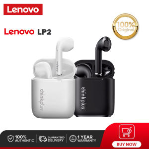 Lenovo LP2 Wireless Bluetooth Earphone Noise Cancelling TWS Sports Headset with Mic Long Battery Life