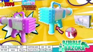Smile - Mainan Bubble Gun Basoka Tembakan Balon Gelembung Sabun Bazoka 25 Mata / BUBBLE BAZOKA
