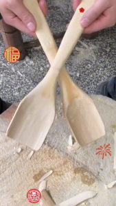 TropicTrims Natural shovel Flat Wooden Bamboo Rice Paddle Spatula Household
