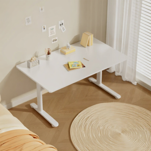 Hbada | Children Study Table Adjustable White