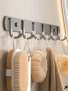 Powerful Bearing Capacity Adhesive Clothes Hook Kitchen Bathroom Wall Mounted Sticky Hook Storage Rack No Punching Needed