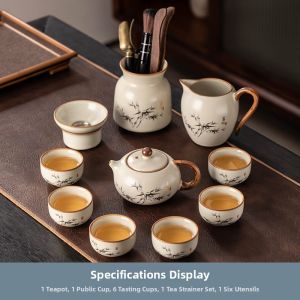 JIANGXU | Elegant Luxury New Home Ceramic Tea Set