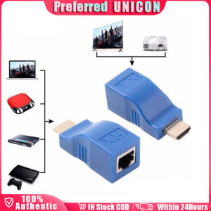 1Pair 30M 1080P HDMI Network Extender Transmitter Receiver CAT5e/6 Signal Adapter for HDTV HD TV DVD