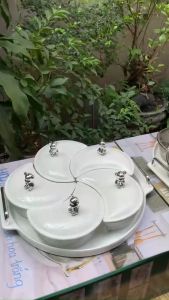 Khay Mứt Xoáy 5 Ngăn Trắng - HD2817-2WH