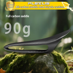 Plselis Full Carbon Fiber Road Bicycle Saddle Aerodynamic Ergonomic Cushion Bike Seat for Cycling Comfortable Siting Surface