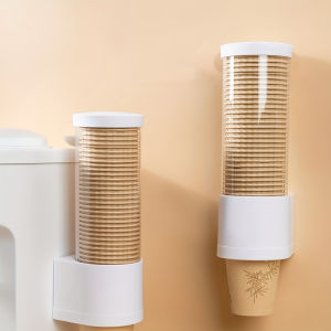 Disposable cup extractor Wall mounting Disposable paper cup Dispenser Plastic cup holderDispenser automatically drops cup