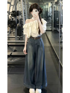 LIRUSHAN | Flounced Halterneck White Summer Set