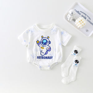 Bộ Đồ Bơi Cotton Mỏng Mùa Hè Cho Bé Trai Và Bé Gái Bộ Đồ Liền Thân Và Tất Cotton Nguyên Chất Bộ Đồ Bơi Cho Trẻ Sơ Sinh