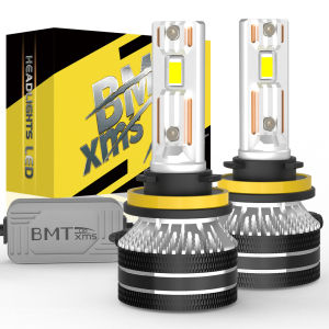 BMTxms 2 Bóng Đèn Pha LED H11 H8 H7 9005 HB3 H13 9008 9004 9007 Xi Nhan CANBUS Tương Thích Siêu Sáng Đèn Tự Động 30000LM 6000K Trắng