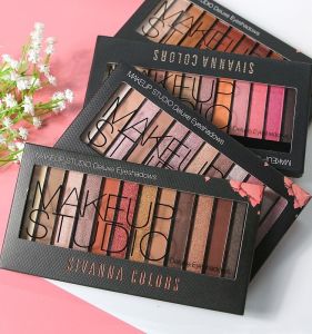 Thailand Sivanna Si Wei Na 12-Color Eye Shadow Plate Super Hot Beginner Internet Celebrity Shimmer Matte Earth Color Brightening