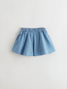 Marc&Janie | Soft Denim Loose Shorts for Girls with Heart Design