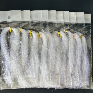 TAKBAS 10 Gói/Bộ Dụng Cụ Buộc Câu Cá Flash Fly Nhiều Màu Sắc Móc Câu Jig Phụ Kiện Trang Trí Mồi Câu Móc Câu Thép Carbon Dùng Cho Dòng Nước