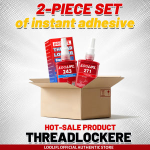 Loolifl 243 271 50ml Thread Locker Kit Anaerobic Screw Lock Glue Anti Loose Anti Vibration Thread Sealant for Metal Bolts Repair