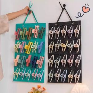 Childrens Hair Accessories Shark Clamp Display Stand Wall Mounted Hair Clip Organizer for Home And Dormitory Use