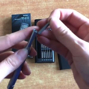 24 In 1 Phillips Obeng Presisi Alat Mini Yang Dapat Diturunkan Kotak Obeng Kit Magnetik untuk Perbaikan Ponsel PC Rumah Pintar
