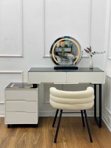 Bàn trang điểm đa chức năng LCS3 gương đèn Led sạc không dây loa Bluetooth. Nhập khẩu cao cấp. Căn hộ chung cư nhà phố hiện đại