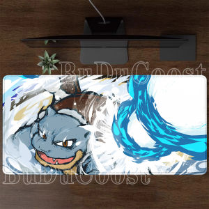 Bandai | HD Printing Pokemon Larger Mouse Pad Anime Kawaii Gaming Keyboard Overlock Mousepad Office Accessorie Non-slip 40x90cm Desk Mat