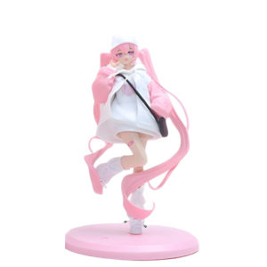 Bandai | Anime Figure Hatsune Miku Kawaii Girl Sakura Umbrella Little Red Riding Hood Style Model PVC Toys Desktop Ornament Xmas Gifts