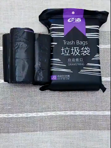 *SG SELLER*60PCS/120PCS Drawstring Garbage Bag|45x50cm|Thickened Dustbin Trash Bag|Convenient Not dirty hand