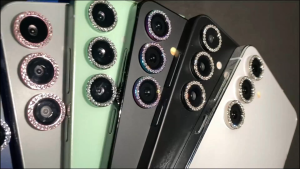 Richment Bling Diamond Glass Camera Lens Protector For Samsung Galaxy Z Fold 8 Ultra /Z Flip8 Alloy Ring Lens Guard