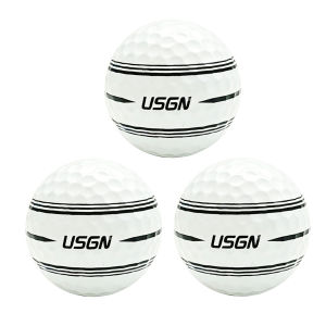 USGN Polyurethane Golf Ball Ultra Long Distance Competition Ball Three-Layer Aiming Ball 3 Loose Pieces