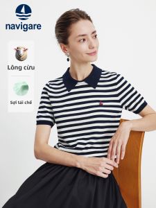 Navigare | Stripe Short Sleeve Leisure Polo Knitwear