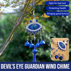 Devils Eye Guardian Wind Chime Lucky Pendants Wind Chimes Hanging Outdoor Gardening Decoration Crafts