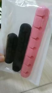 Striveday Klip Organizer Manajemen Kabel Silikon Fleksibel Penggulung USB Untuk Headset Earphone Keyboard Mouse KR-8006 - 7RUA3KBK