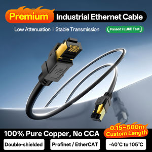 CAT6A Industrial Ethernet Cable 10Gbps S/FTP Shielded Cable Flexible RJ45 Ethernet Cable For POE PLC Switch Siemens Profine