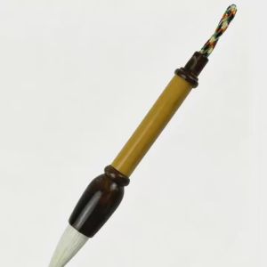 Mini Portable Chinese Calligraphy Brush - 9cm Pocket Size Bamboo Handle Small Writing Brush Traditional Ink Watercolor Painting