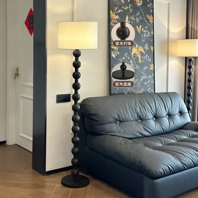 AOMAO | French Vintage American Retro Wooden Wabi-sabi Style Floor Lamp