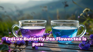 TeeLux Butterfly Pea Flower Tea Natural Premium Dried Butterfly Pea Flower for Blue & Purple Drinks and Food Coloring 3.5 Oz